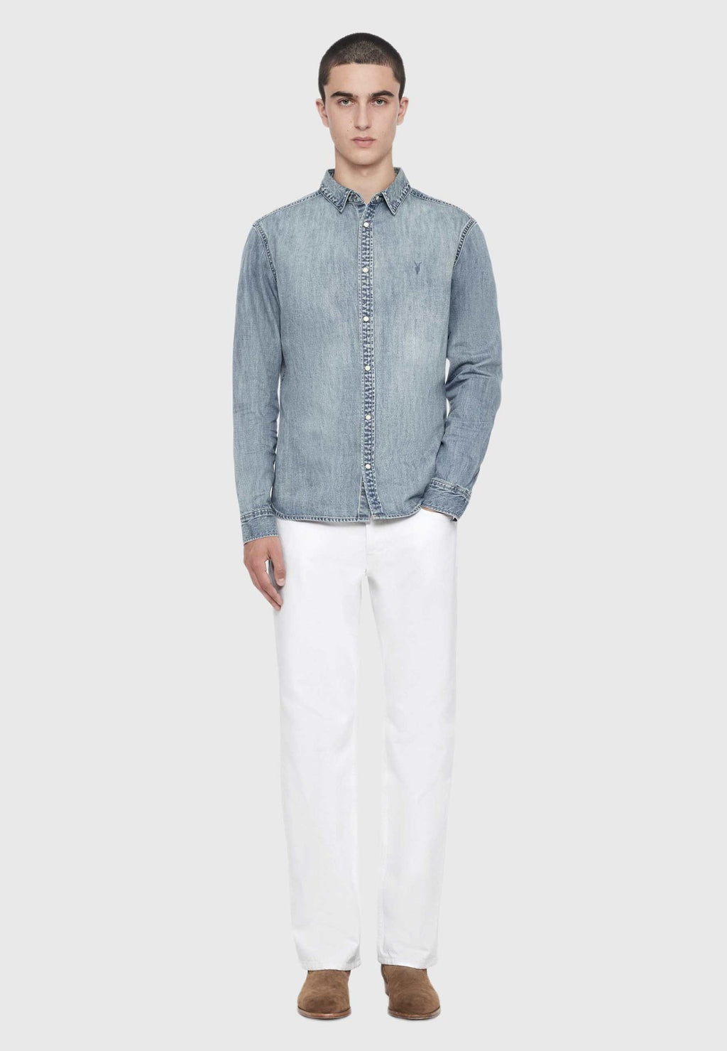 AllSaintsGLEASON DENIM SHIRT - Hemd