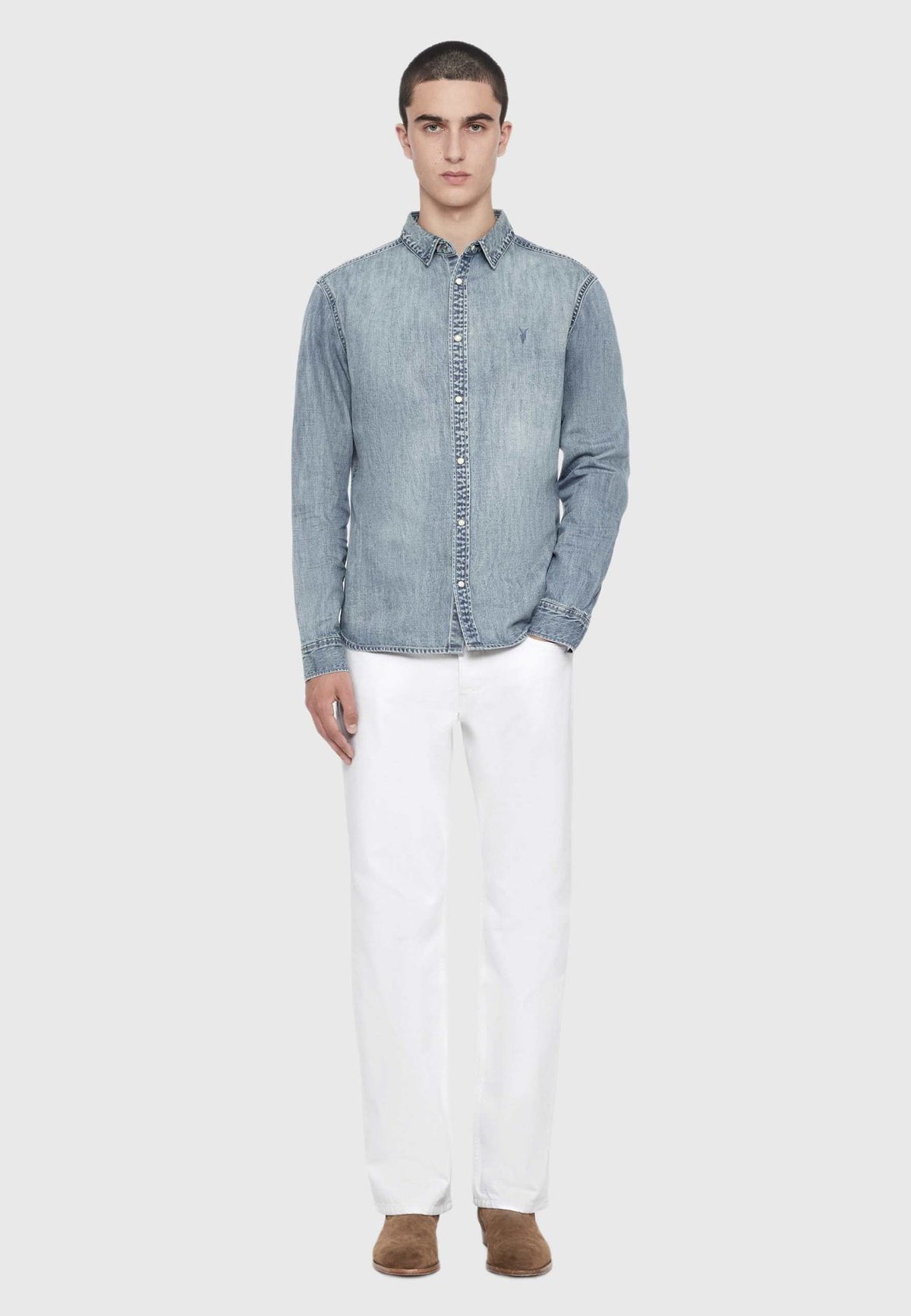 AllSaintsGLEASON DENIM SHIRT - Hemd