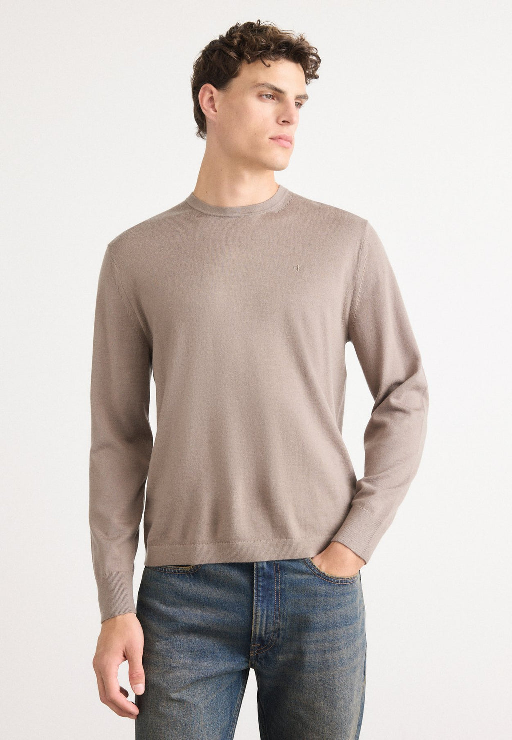 Calvin KleinMERINO WOOL CLASSIC JUMPER - Strickpullover