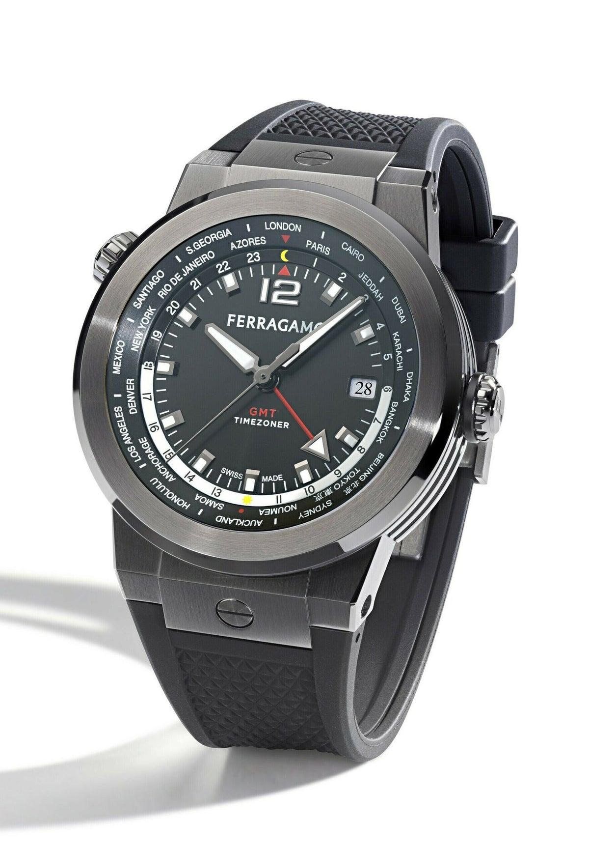FERRAGAMOF-80 GMT WORLDTIME - Uhr