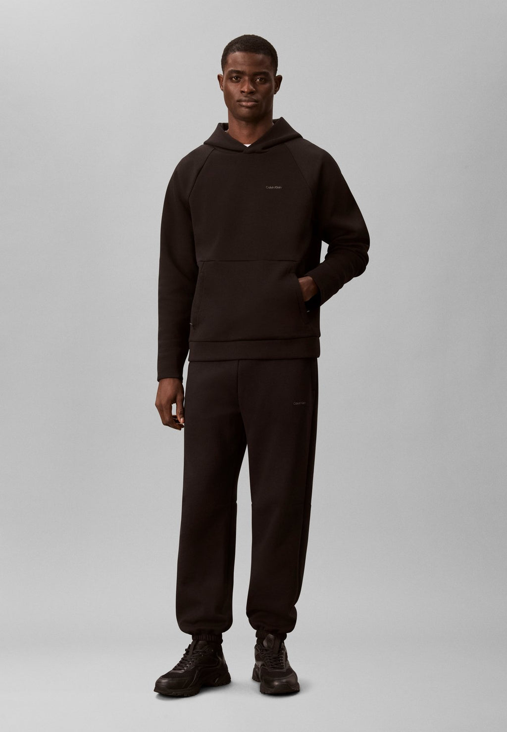 Calvin KleinPERFORMANCE DOUBLE-KNIT HOODIE - Kapuzenpullover
