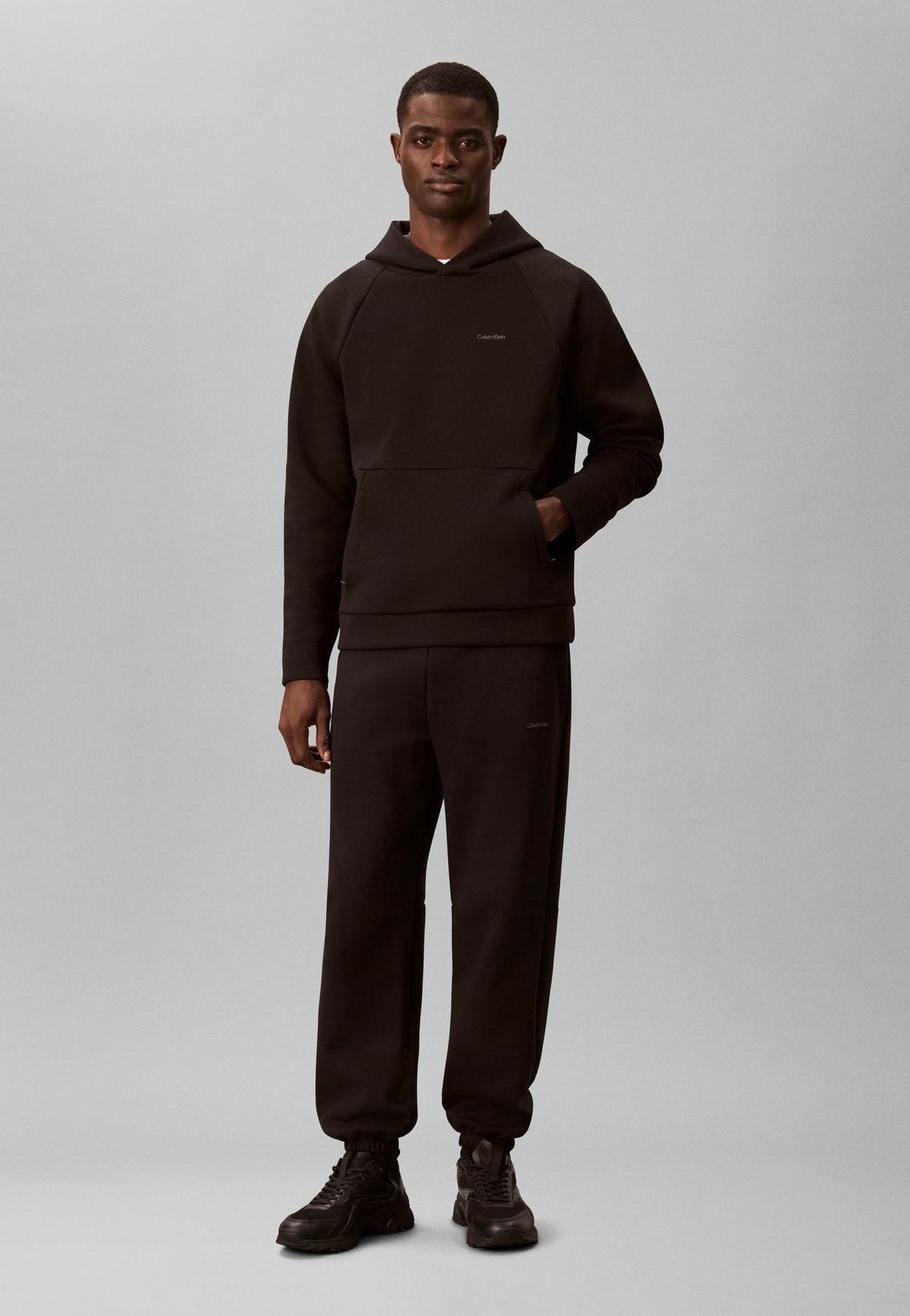 Calvin KleinPERFORMANCE DOUBLE-KNIT HOODIE - Kapuzenpullover