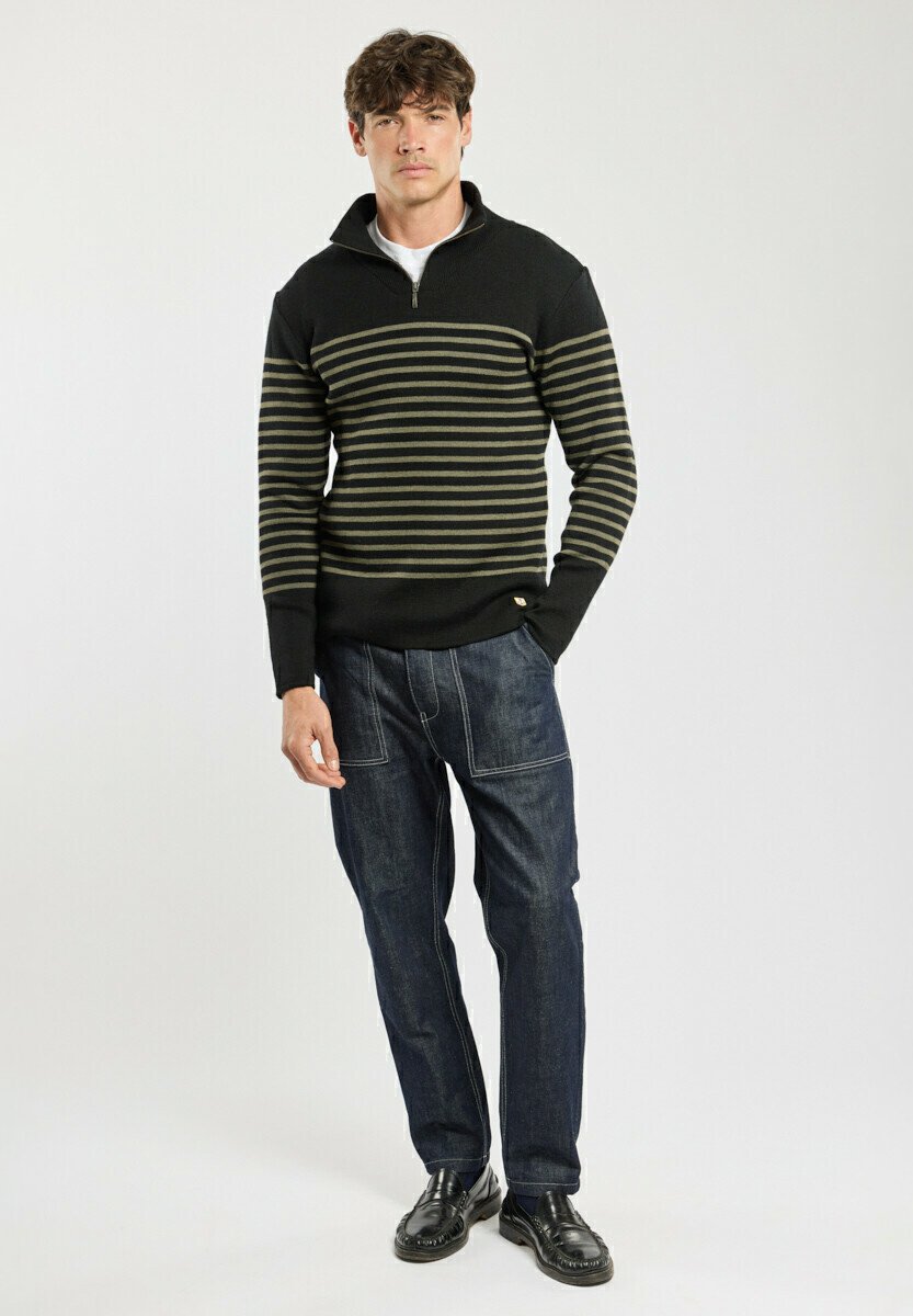Armor luxHERITAGE STRIPED PULLOVER - Strickpullover