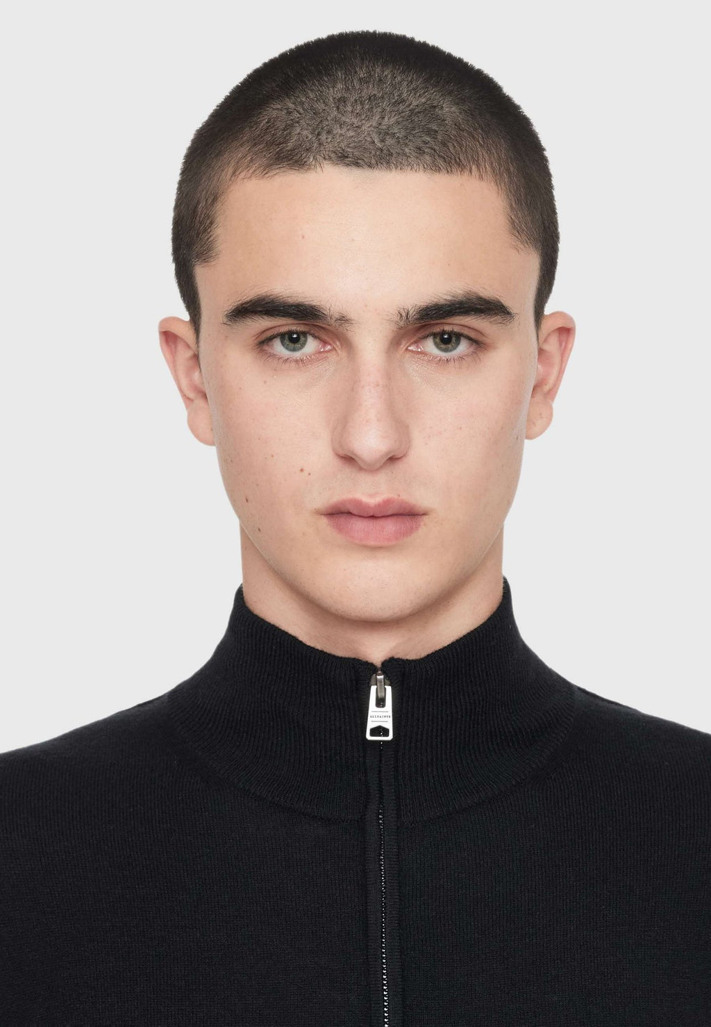 AllSaintsKILBURN ZIP FUNNEL - Strickpullover