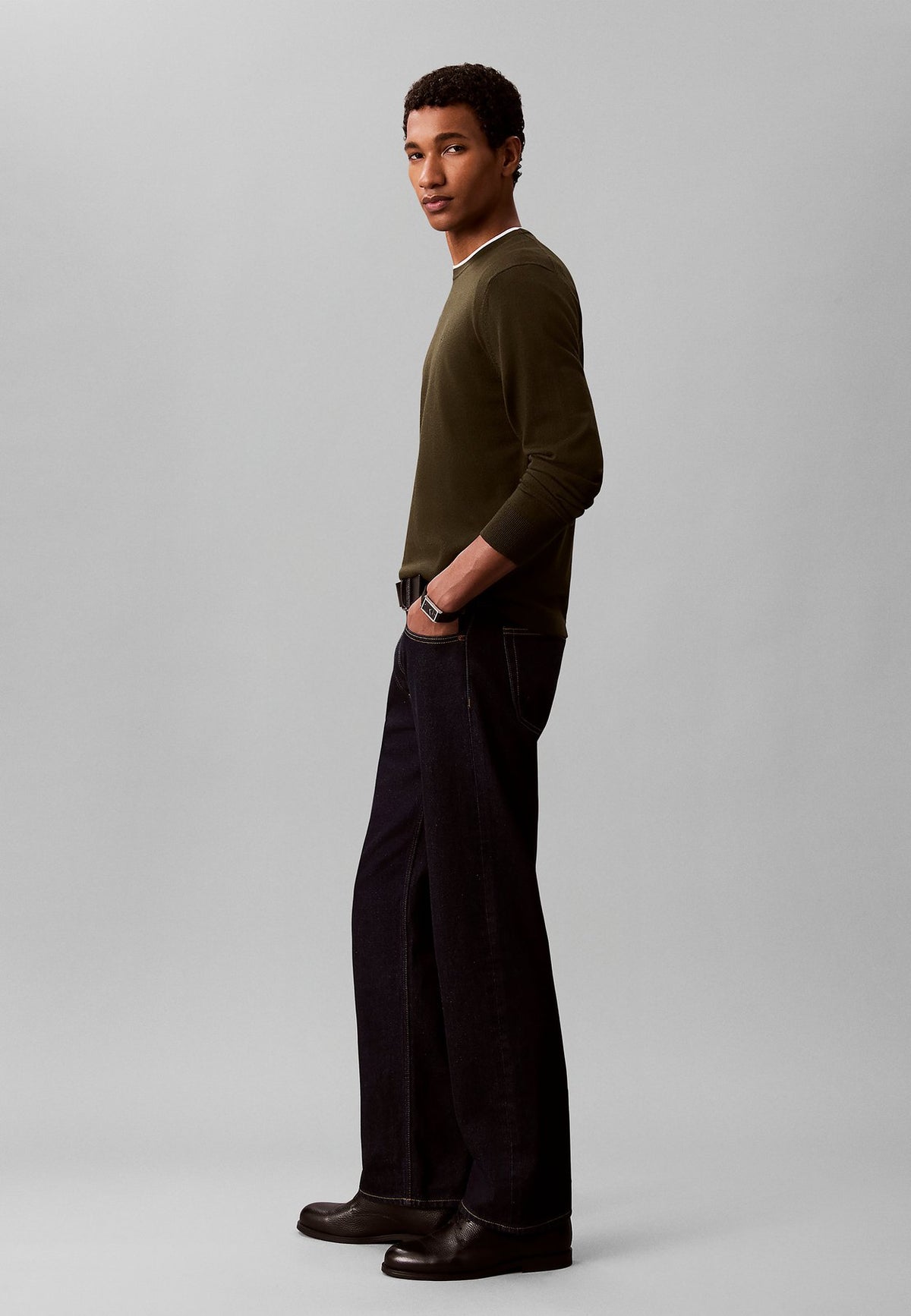 Calvin KleinMERINO WOOL CLASSIC JUMPER - Strickpullover