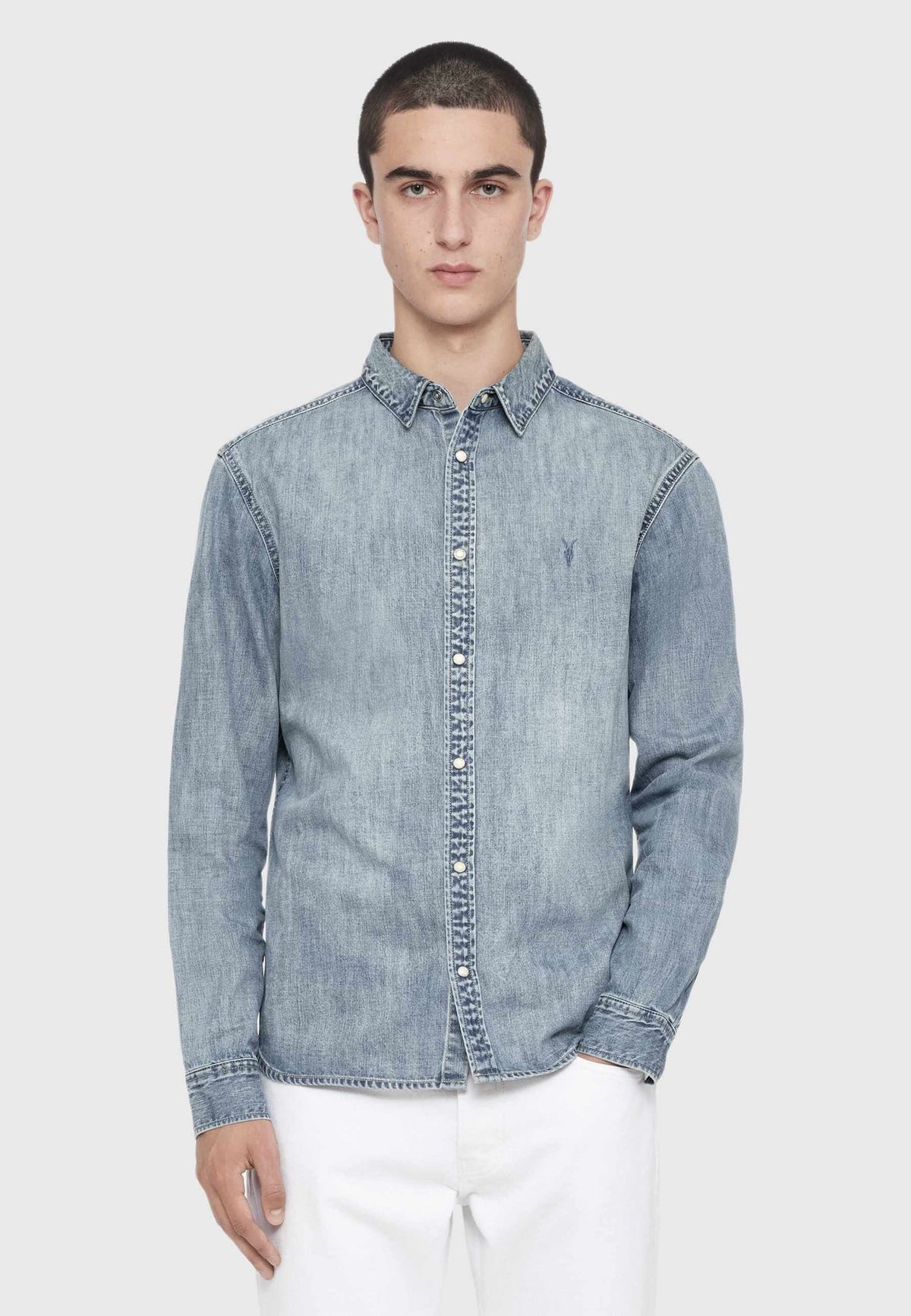 AllSaintsGLEASON DENIM SHIRT - Hemd