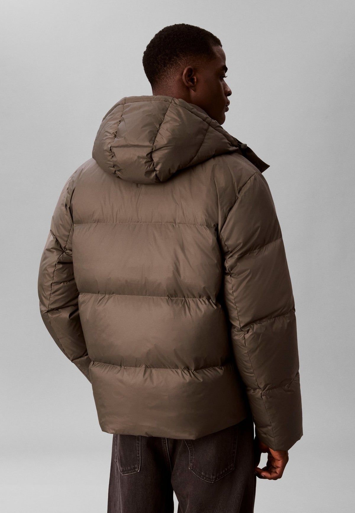 Calvin KleinREMOVABLE HOOD LOGO PUFFER JACKET - Daunenjacke