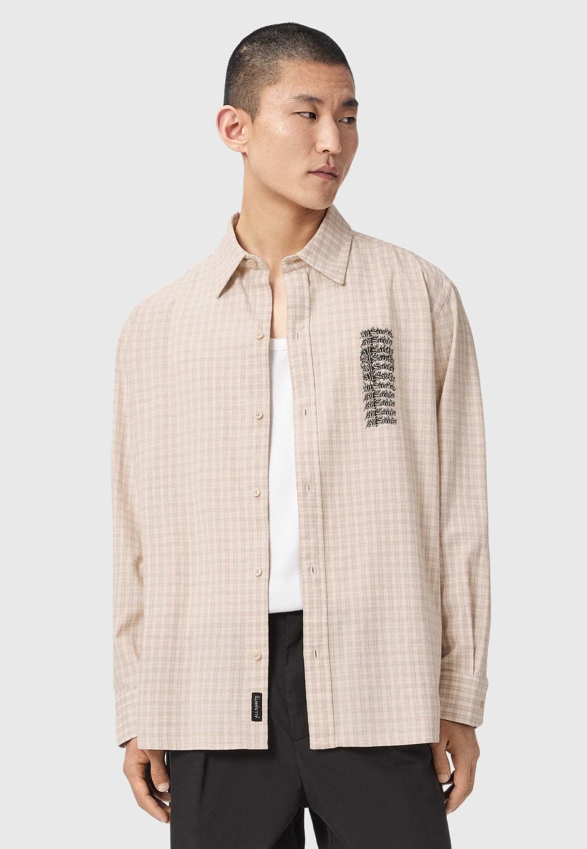 AllSaintsREPEATER LS SHIRT . - Hemd