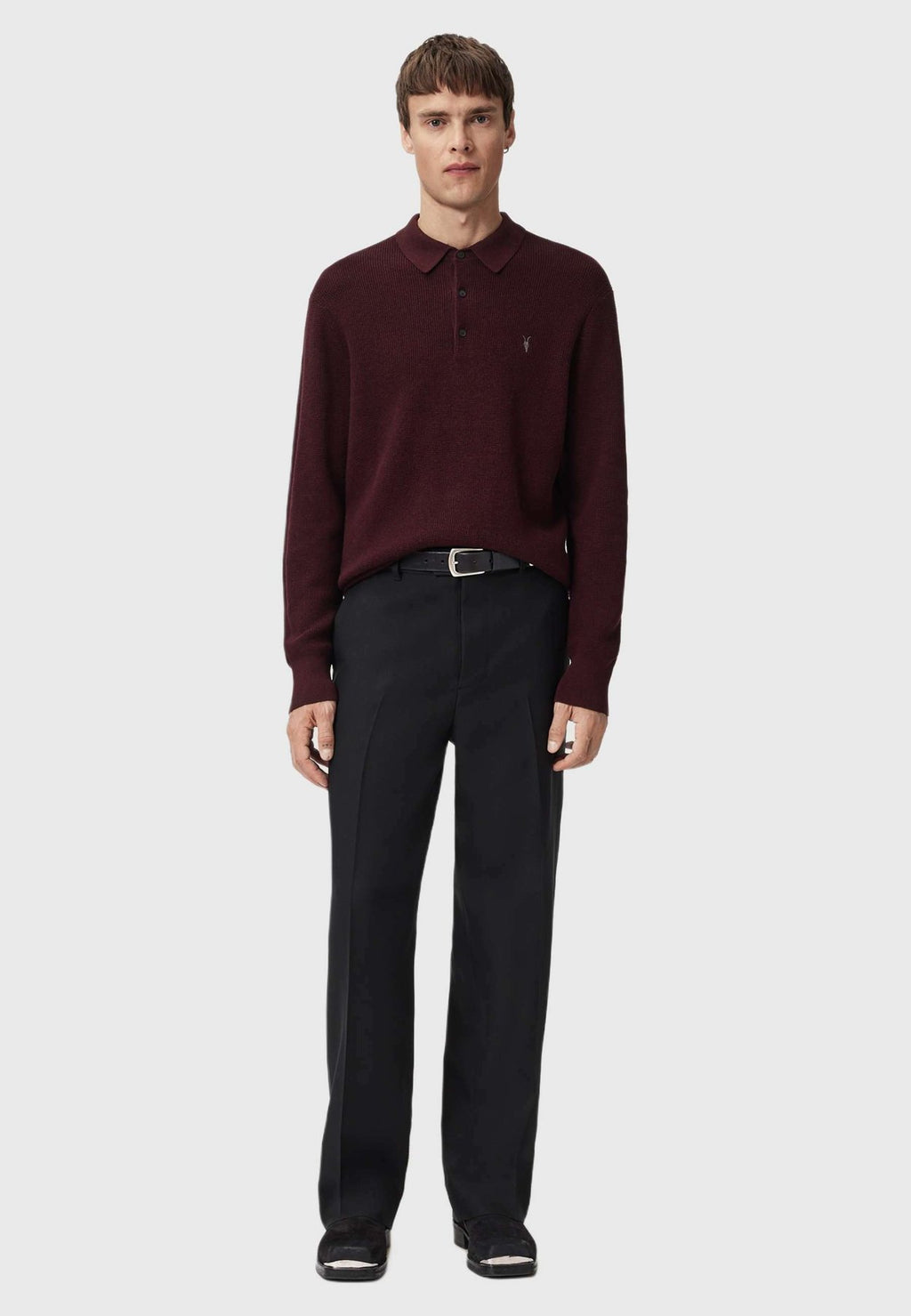 AllSaintsASPEN LS POLO. - Langarmshirt