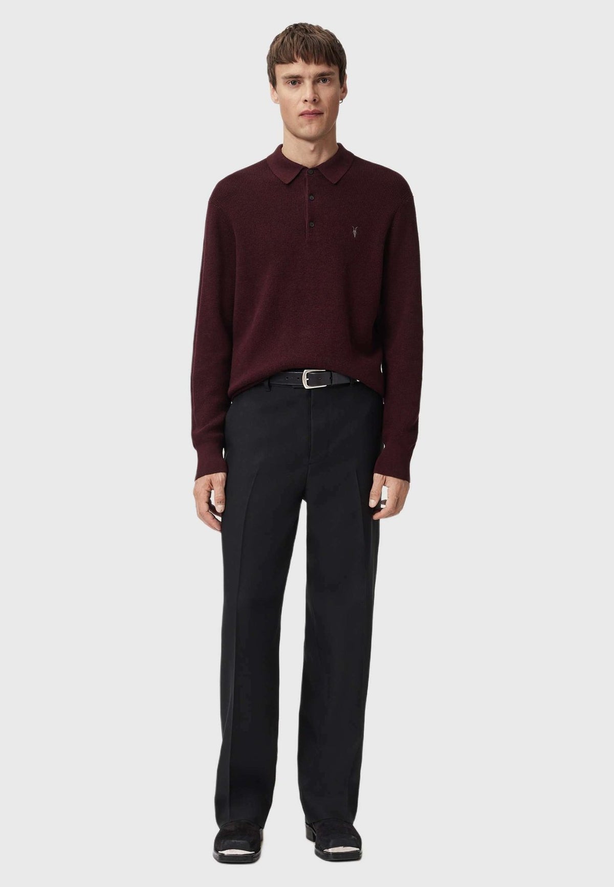 AllSaintsASPEN LS POLO. - Langarmshirt