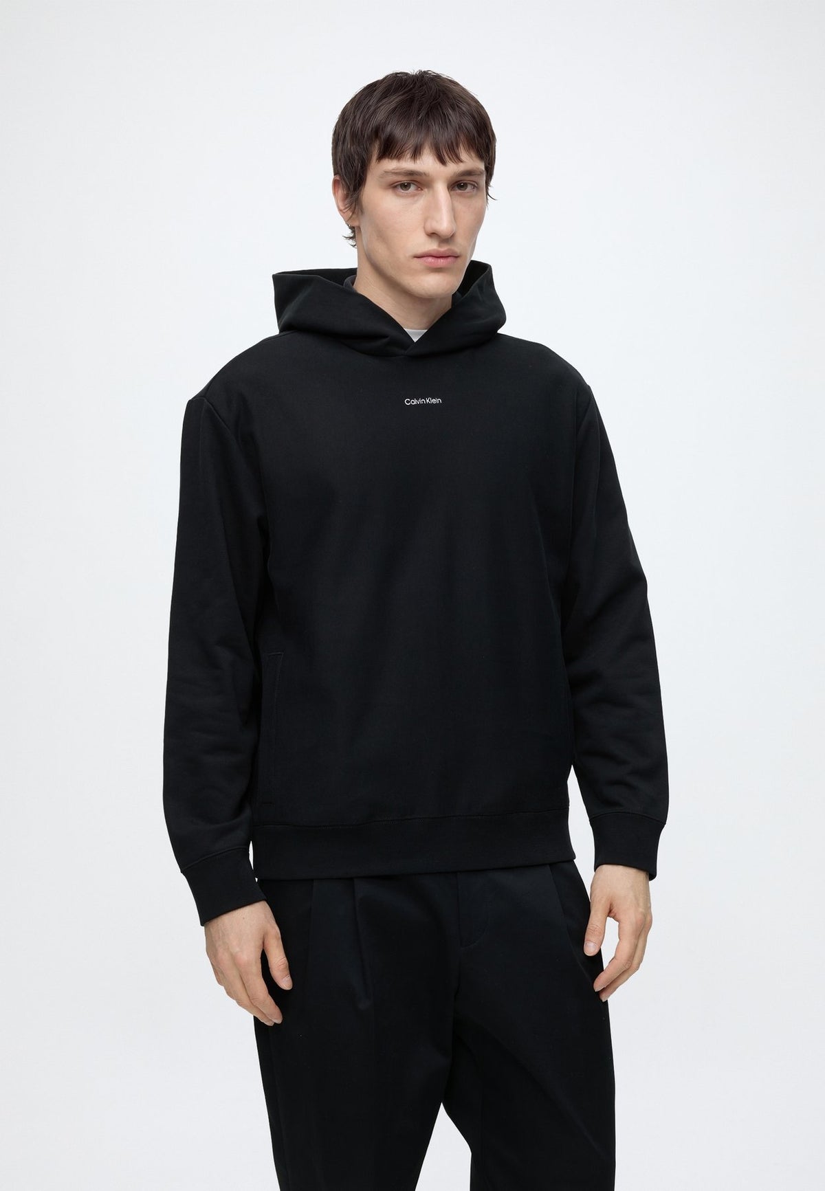 Calvin KleinMICRO LOGO PREMIUM SUEDED TERRY HOODY - Kapuzenpullover