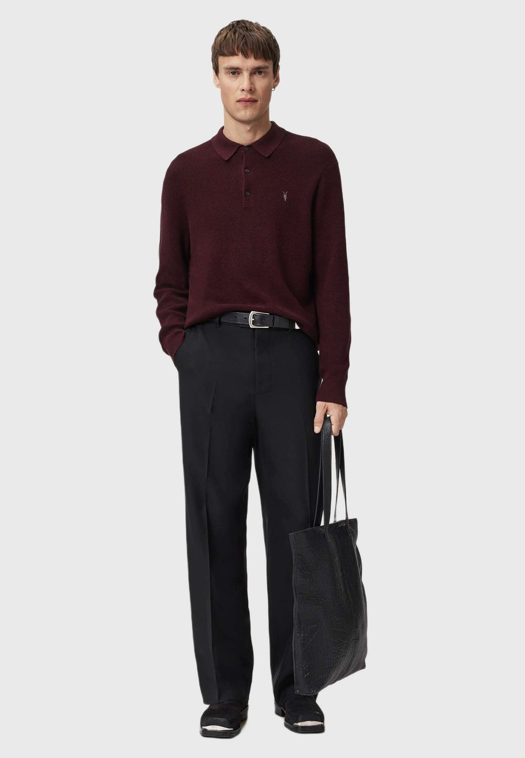 AllSaintsASPEN LS POLO. - Langarmshirt