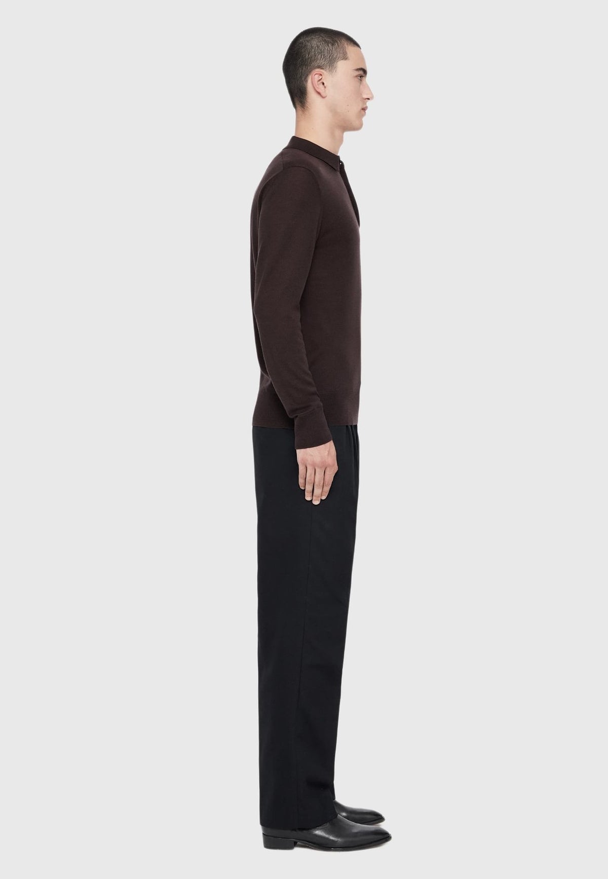 AllSaintsMODE MERINO LS POLO - Strickpullover