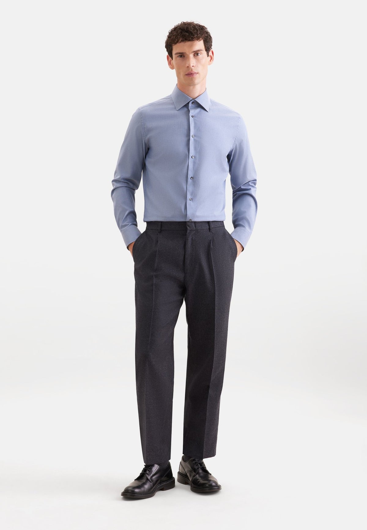 SeidenstickerSLIM - CHAMBRAY - Businesshemd