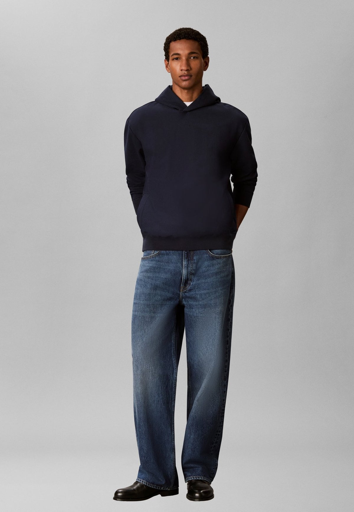 Calvin KleinMICRO LOGO PREMIUM SUEDED TERRY HOODY - Kapuzenpullover