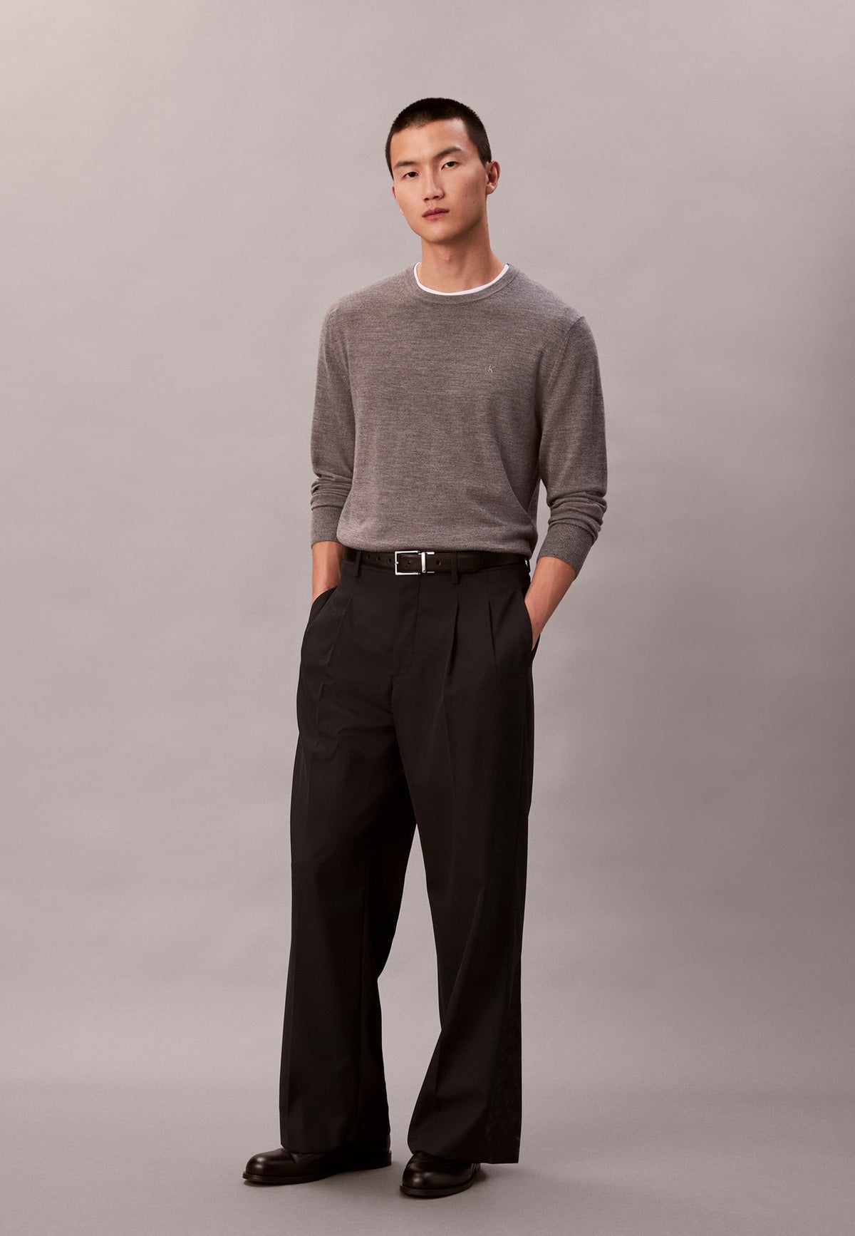 Calvin KleinMERINO WOOL CLASSIC JUMPER - Strickpullover