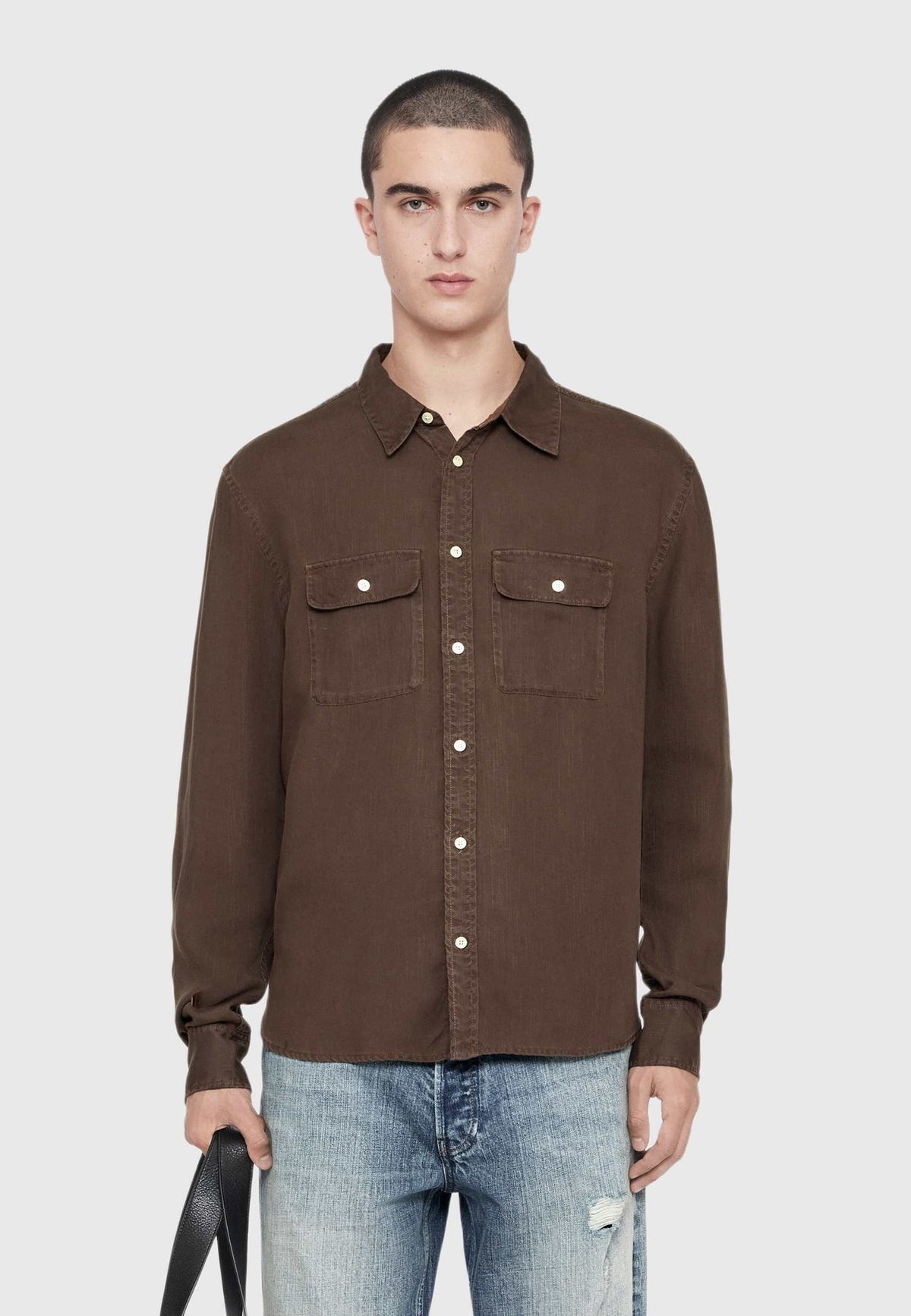 AllSaintsBOND LS SHIRT - Hemd