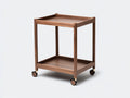 Servierwagen Holz 64x42x82 cm - Walnussbraun - kompakter Küchenstil