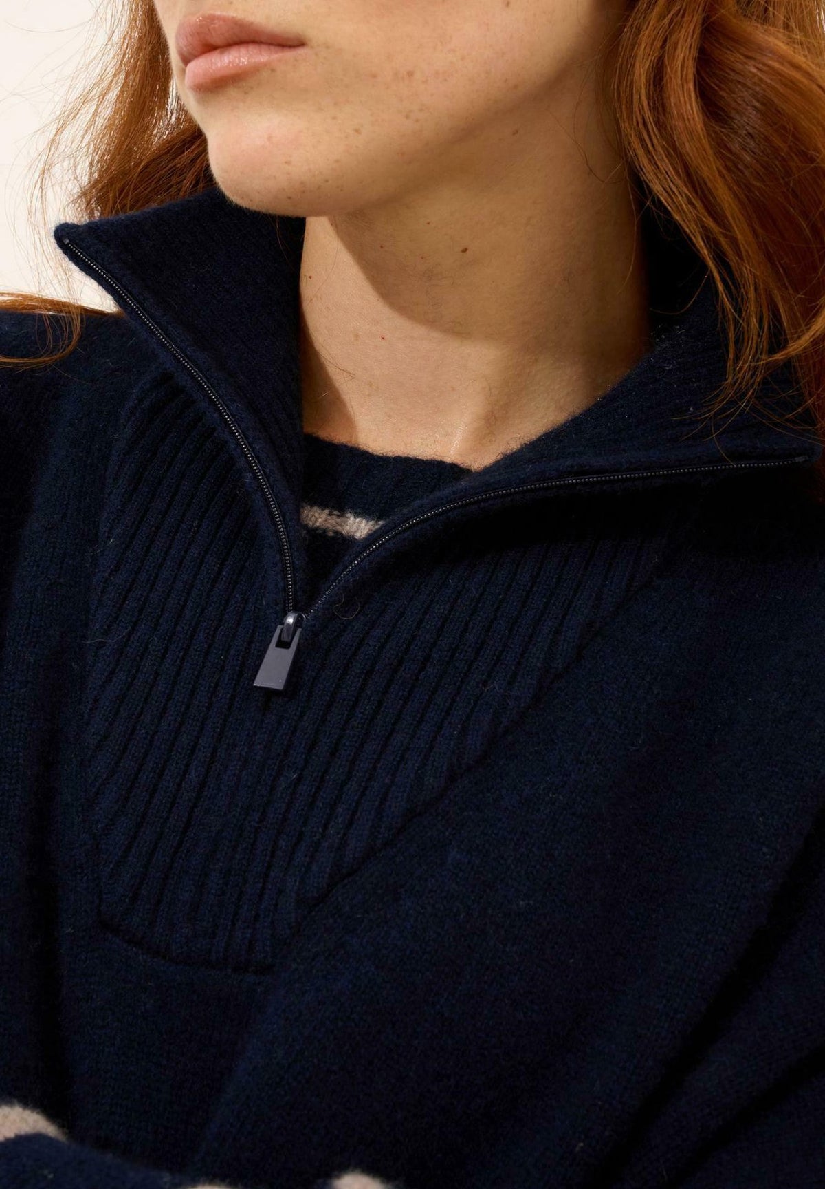 Just CashmereVIVIENNE TRUCKER COLLAR - T-Shirt basic